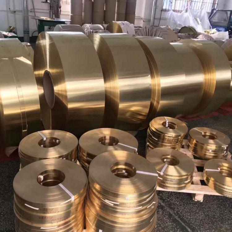 热销H65黄铜f带 H62黄铜皮 黄铜片 黄铜箔0.03 0.05 0.06 0.1mm
