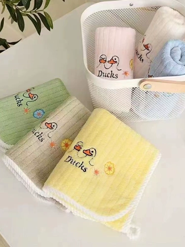 Детское маленькое коралловое хлопковое мягкое полотенце для умывания для домашнего использования, хорошо впитывает воду, увеличенная толщина