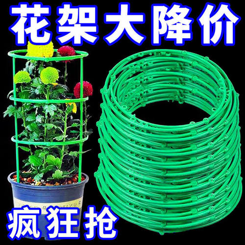 加粗款可无限叠加花卉支架拼接多层支撑圈爬藤架花架防倒伏支撑杆