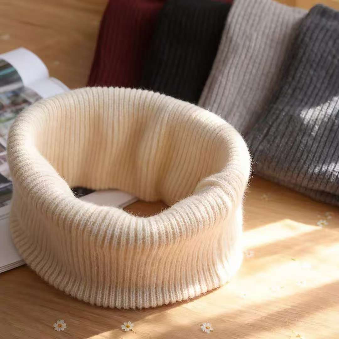 秋冬加绒脖套男女假领围巾围脖