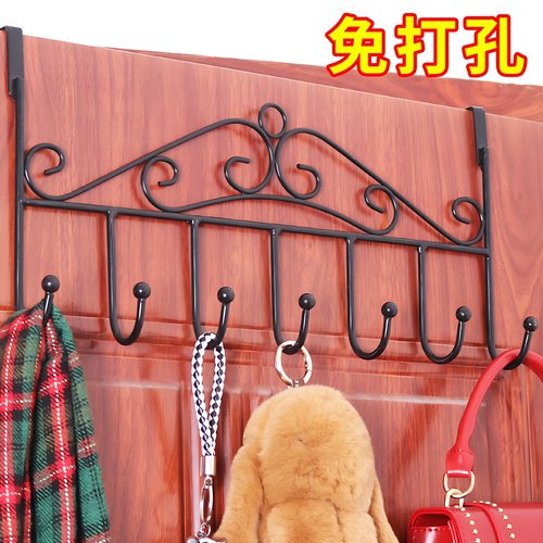 铁艺门后挂钩免钉无痕挂衣架