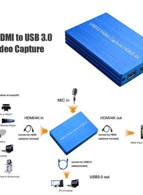 4K HDMI To USB 3.0 Video Capture ECard Dongle 1080P 60fps HD