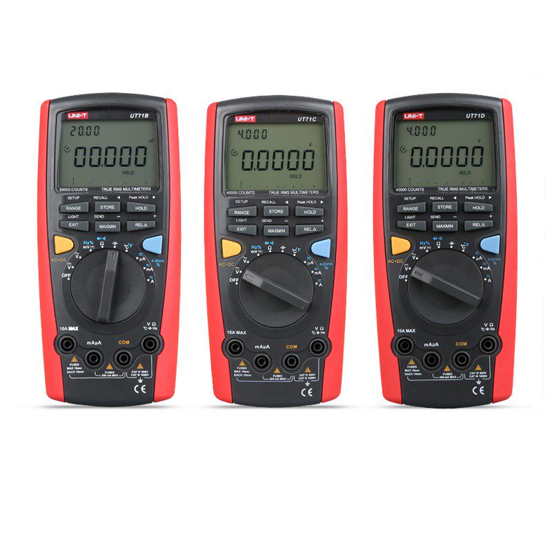 优利德UT71A/B/C/D/E智能型数字万用表 高精度电工仪Y表手持数显