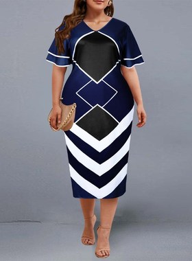 Plus Size Dresses Women Elegant Evening PaMrty Dress 2021 Fa