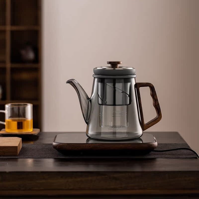 顶壶deskpot超薄静音电x陶炉煮茶器茶炉茶具电陶炉煮茶炉升降