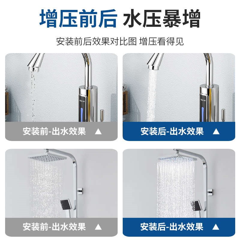 不锈钢增压泵家用全屋自吸喷射泵全自动自来水T变频泵水井抽水泵