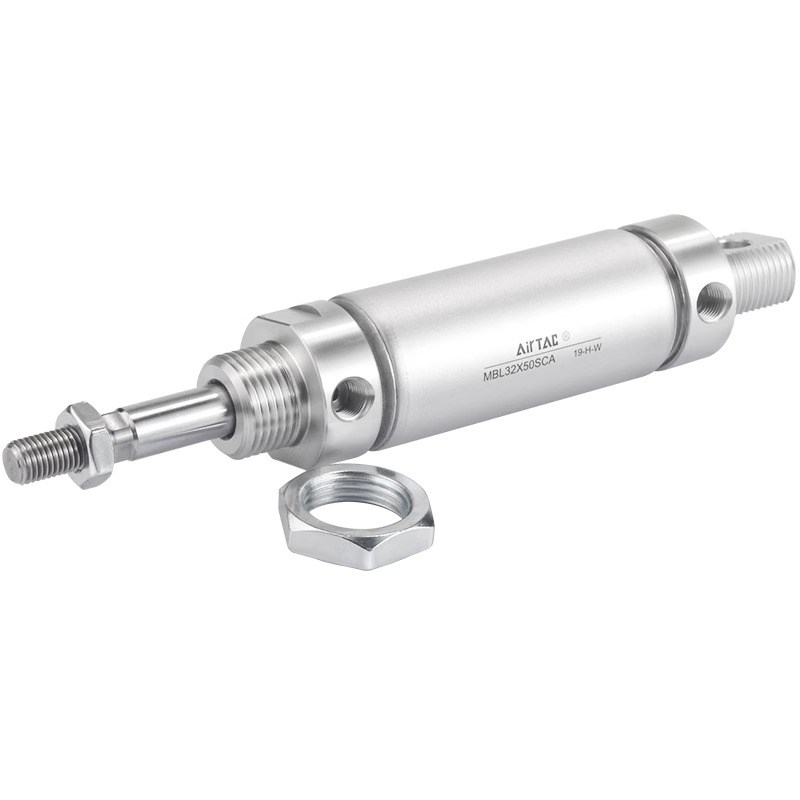 AIRTAC亚德客气动铝合金迷你气缸MBL32X10XG20X25X30X40X50X125SU