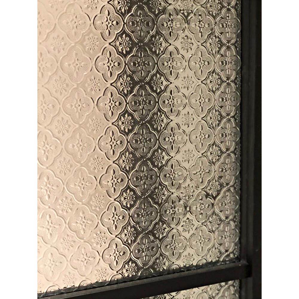 凡菲海棠玻璃贴纸橱柜装饰窗花家用厨房门静电浮雕复古窗户贴膜