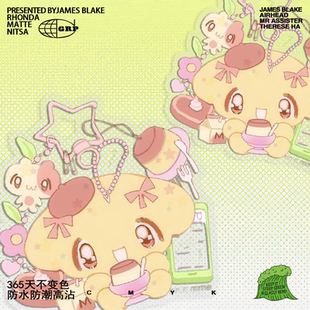 三丽欧系列可爱布丁狗记事本手账滑板手机壳头盔镜面防划防水贴纸