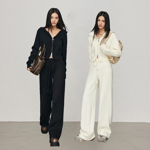 CHILLZOE双层领短外套/休闲裤