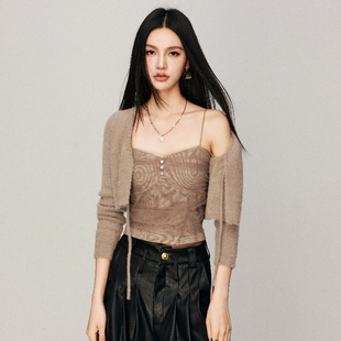 时尚 新款 两件套 ZOEY设计感针织两件套2025春季 CHILL