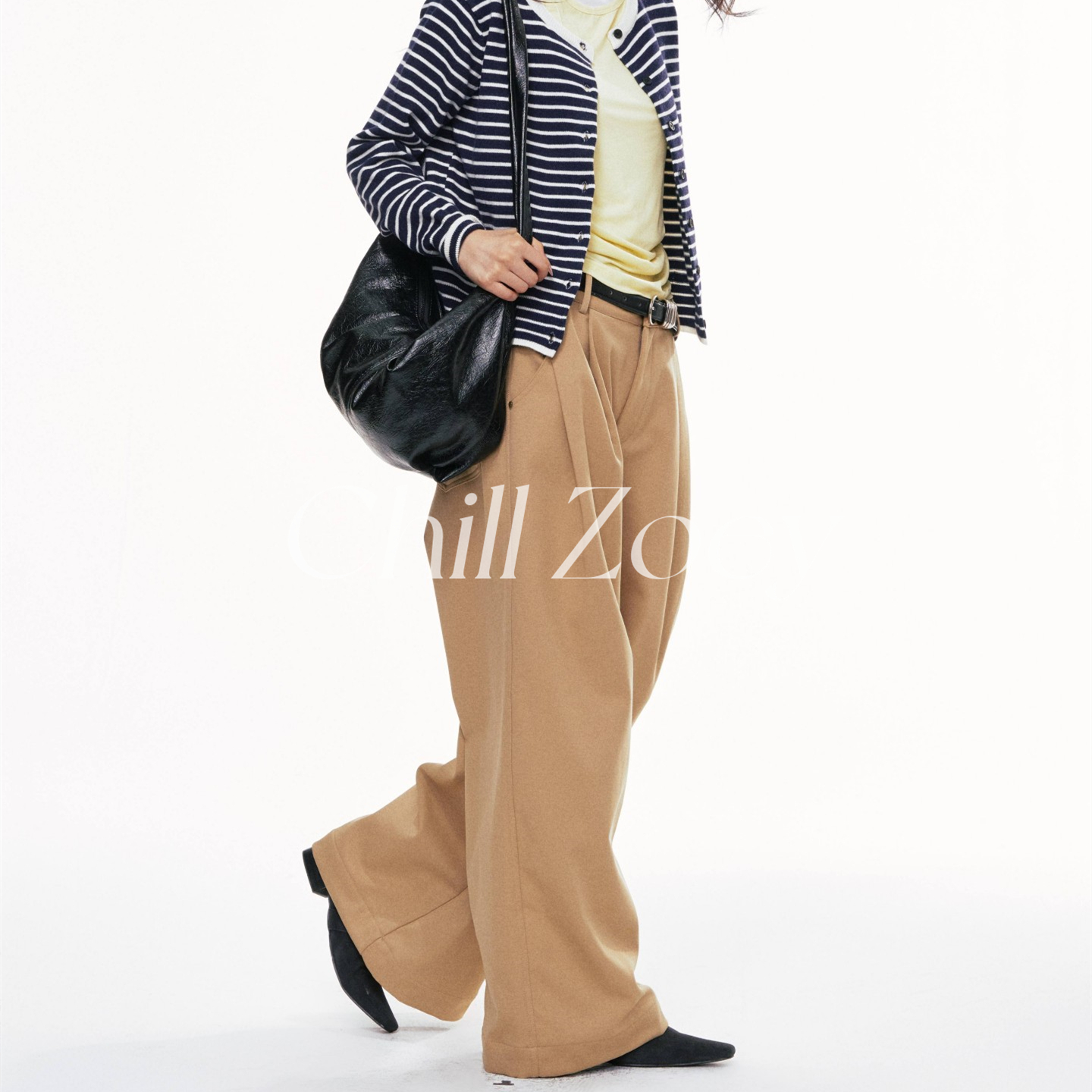 CHILLZOEY落山川阔腿裤女秋冬