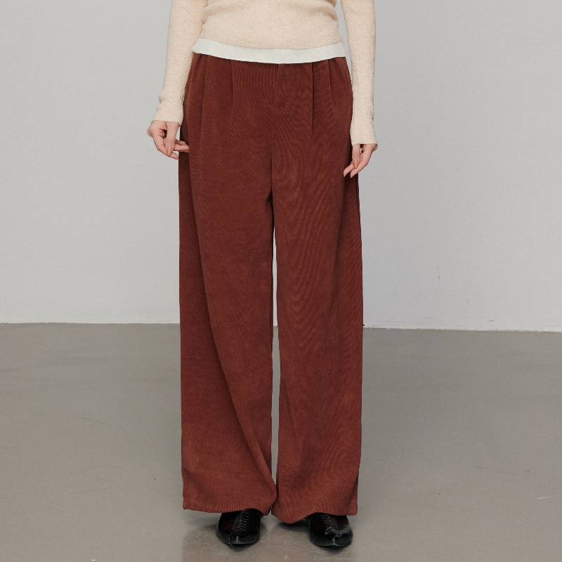 CHILL ZOEY 复古直筒休闲裤2025年春季新款百搭休闲裤