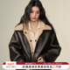 秋冬季 董璇同款 pu皮衣 ZOEY 两面穿外套女2025新款 明星同款 CHILL