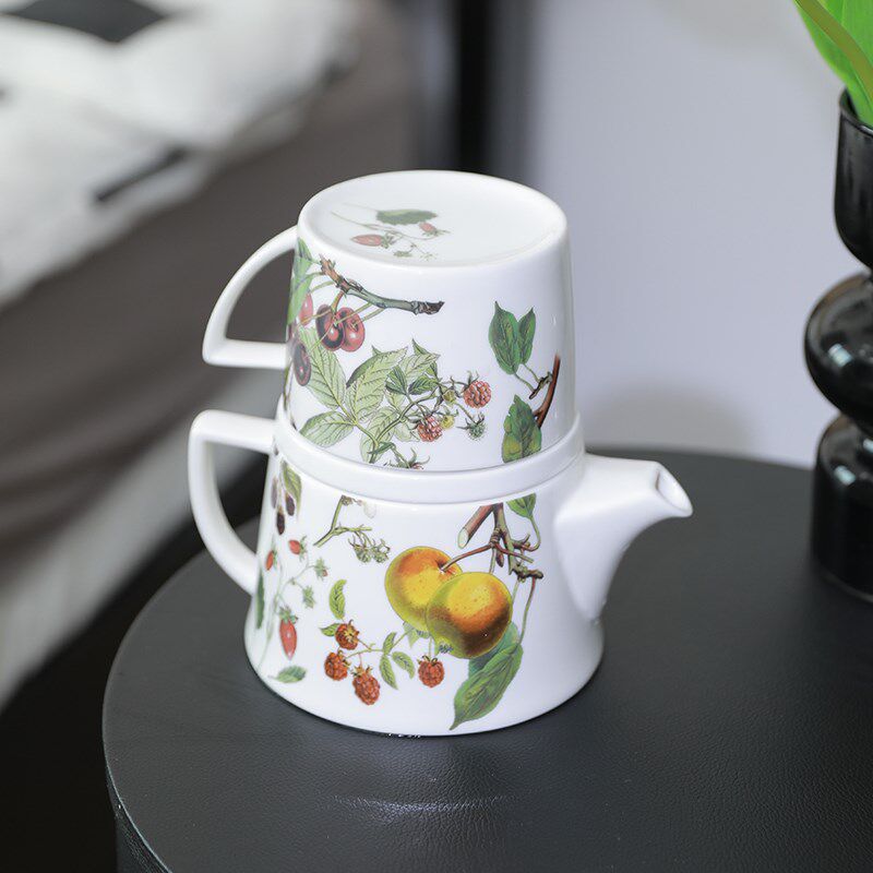 KONITcZ下午茶陶瓷功夫茶具套装一人饮懒人泡茶壶茶杯单人小茶壶