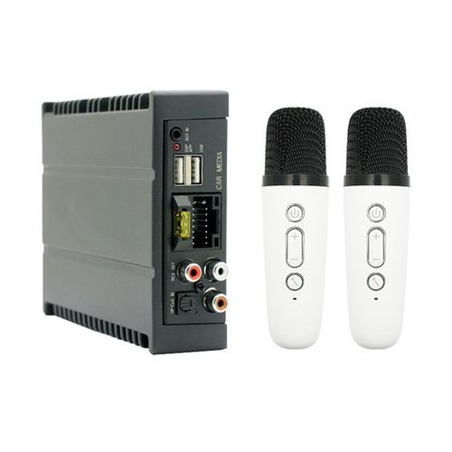 车载KTV麦克风dsp功放音频处理器后改K装大屏16P蓝牙连接汽车