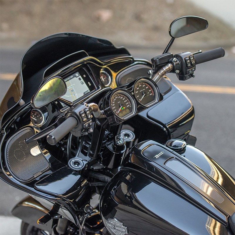 阿伦奈斯哈雷公路滑翔改Perfuormance bagger一体式仪表回拉把立