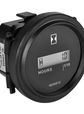 Auto Parts Hour Meter Round LACD Hour Meter Quartz Hour Mete
