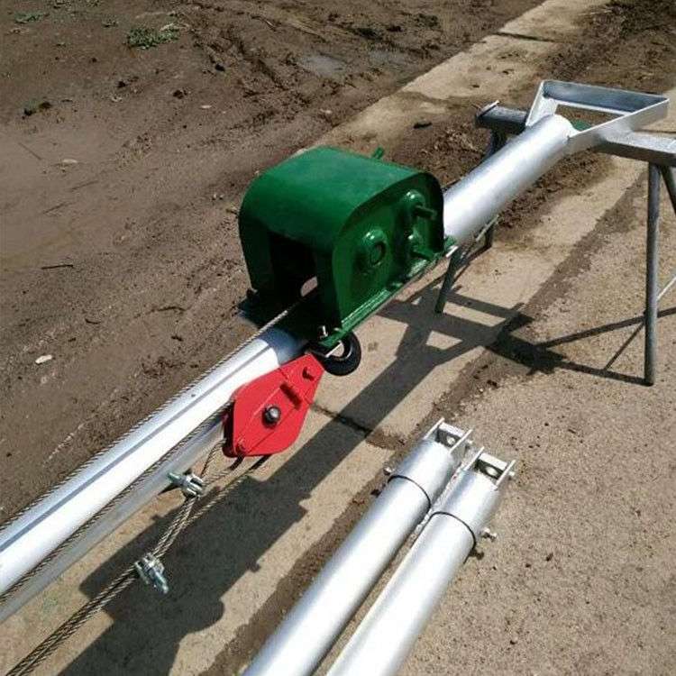 电力扒杆三脚架立k杆机配件铝合金三角拔杆人字抱杆手摇绞盘摇手