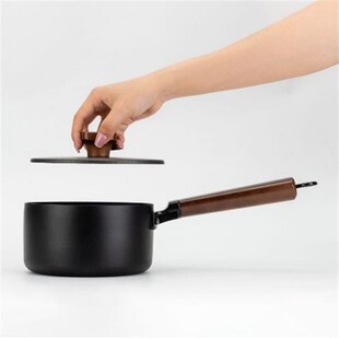 章砚铁铺迷e你小铁锅家用小号奶锅煮面油炸无涂层锅日式宝宝辅食