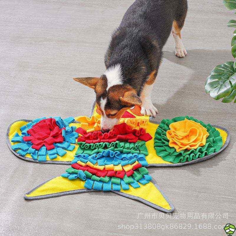 新款 狗狗玩具宠物嗅闻垫益智解压藏食互动游戏训W练一体闻闻垫