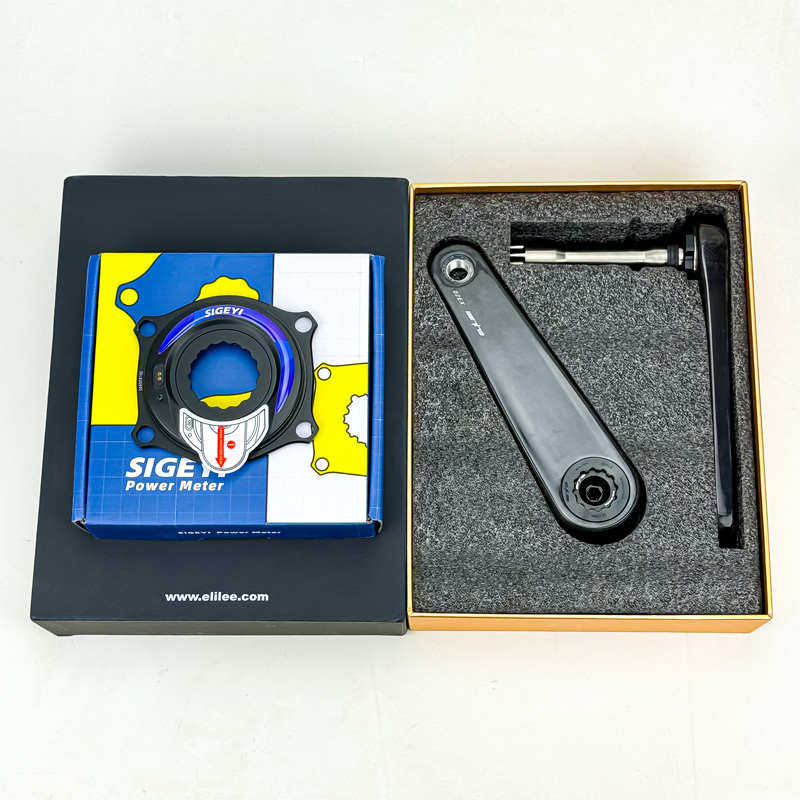 ELILEE XXjE曲柄公路自行车碳纤维牙盘功率计 SIGEYI P2M 轻量