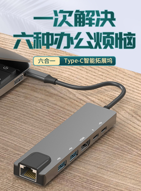 千兆网线口HDMI王座投屏可搭配灵吒3灵吒4扩展战影猎影Pro魔蝎Typec拓展坞usb苹果ipadpro