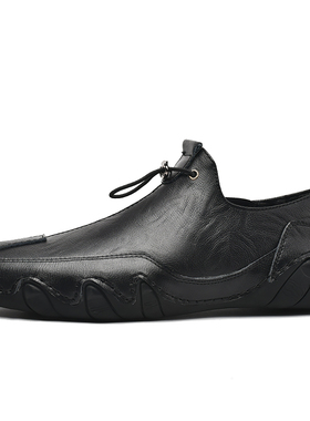 极速Men Shoes Leather Casual High Quality LoaPfers Flats Sof