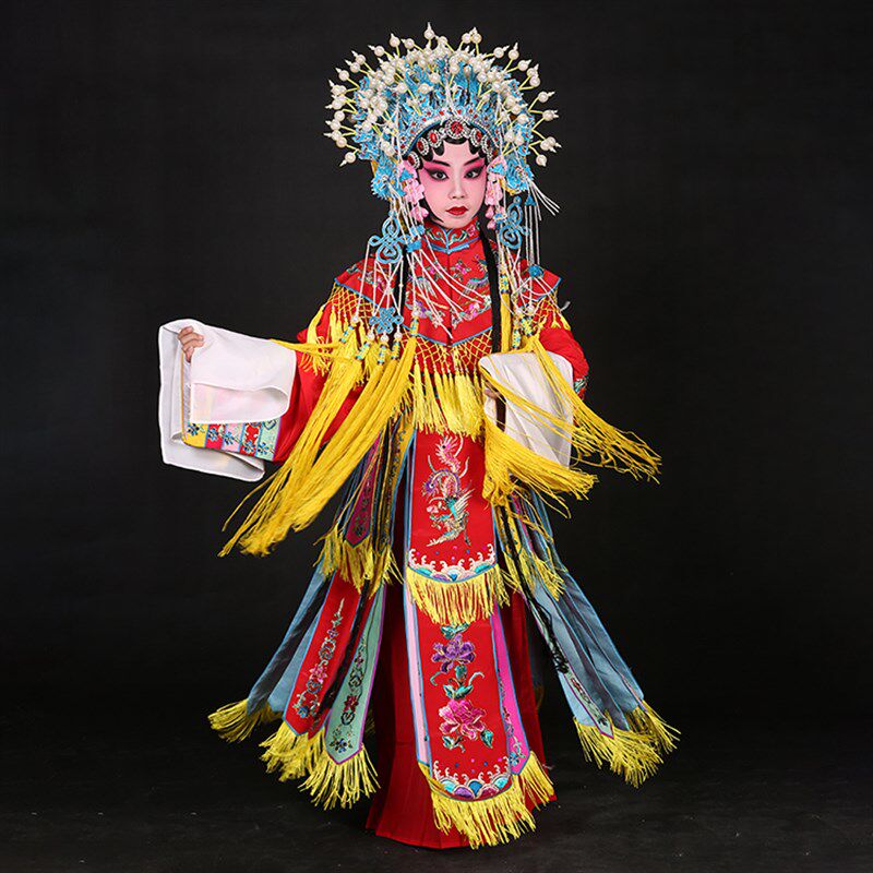 新品儿童宫装 京剧戏曲花旦戏服贵D妃醉酒打金枝皇后梨花颂女演出