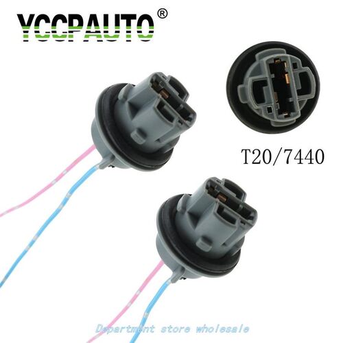 新品YCCPAO 2PCS 20 7440 744w3 BuLB SOCkEt HOLdEr W21/5W W21W