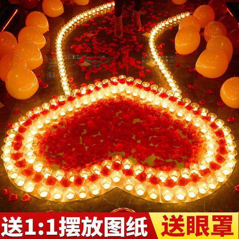 新品浪漫生日蜡烛创意耶诞节小z场景布置焰火求爱表白神器求婚用