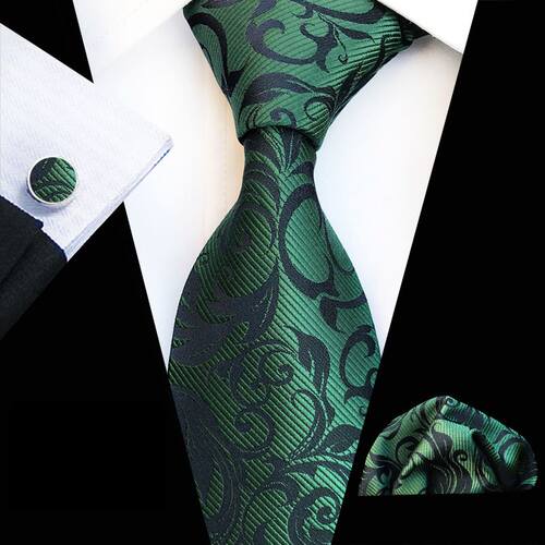 新品necktie + cufflinks + hanky mDen suit 3 sets neck tie ma