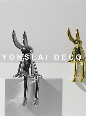 极速现代b轻奢创意软装饰品家居样板房间样品屋展示中心艺术电镀