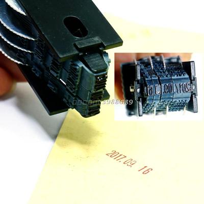 极速日期可调小号可印鸡蛋合格证标签皮带转轮小型U手工印生产日
