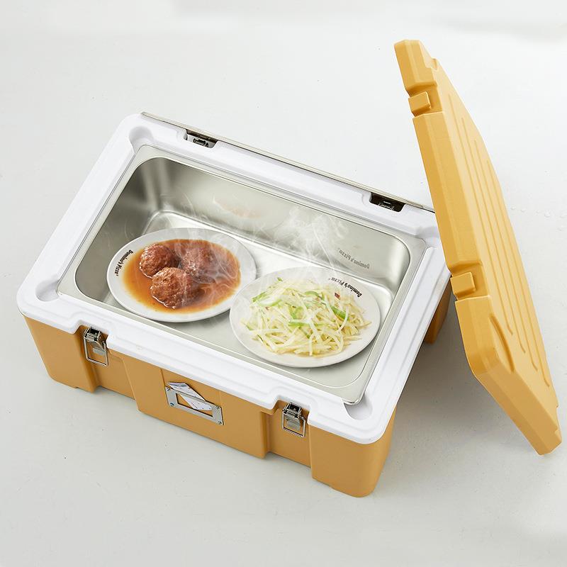 供应55L便携式绝缘隔热环保简约食品保温保冷箱,外卖送餐保温箱