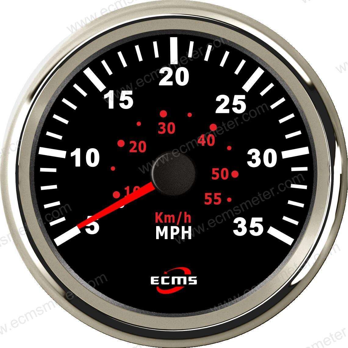 ECP改装车汽车电车船用仪表步进电机指针脉冲气压式速度表35MPH