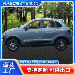 四轮电动车家用老头乐新能源女士代步油电两用成人低速小型汽车款