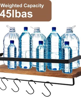 Wall Shelf Decorative Metal WooBden Rustic Floating Shelf St