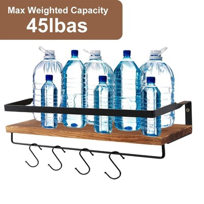 Wall Shelf Decorative Metal WooBden Rustic Floating Shelf St