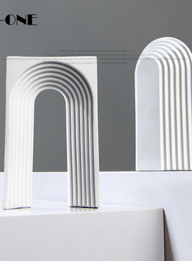 Rzone现代h极简ins风门型可拆分创意装饰品样板房间柜子内桌面摆