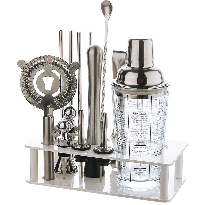 川岛屋不锈钢调酒器套装手摇酒具鸡尾酒I壶雪克杯调酒器具专业工