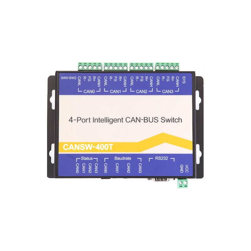 4端口高速智能CAN交换机 CANSW-400T中继器 CANN总线集线器 CANHU
