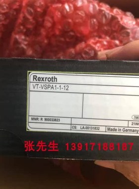 VT-VSPA1-1-1X R900033x823放大器VT-VSPA1-1-12力士乐机械配件
