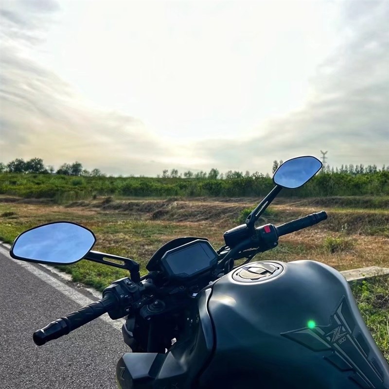 适用钱江追350追600逸250逸350鸿125鸿350摩托车改装Y全金属后视