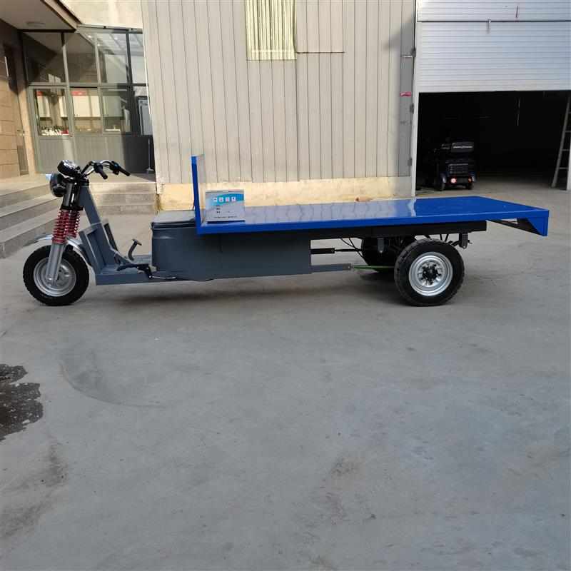 米平板3b厂加长电动搬运加宽电瓶车物流载重厂区农用货运三轮车
