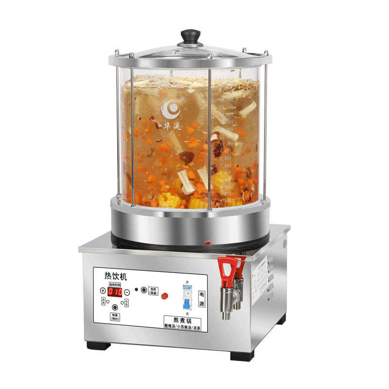 商用大容量玻璃熬煮p锅酸梅汤机小吊梨汤机商用餐饮新中式茶饮机