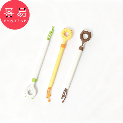 逗猫棒/挠痒A1pn008-伸缩长柄挠痒双面梳毛刷宠物互动用品逗猫棒