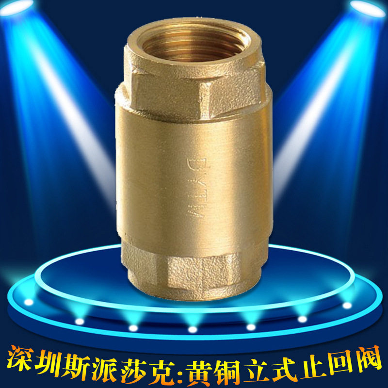 丝口内螺纹黄铜立式止回阀H12X-16T 1/8 3/8 3分4分 DN6 8 10 15