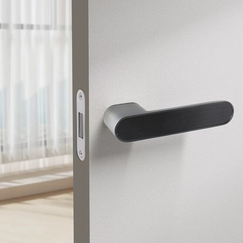 意式极简生态门锁静音室内卧室木门把手家用通用型锁具静音锁