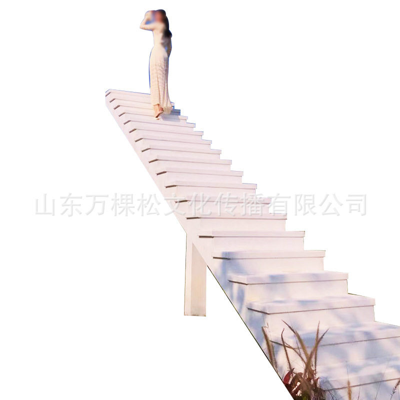 户外婚礼网红景区摄影天梯公园拍照云梯美陈装置楼梯背景打卡